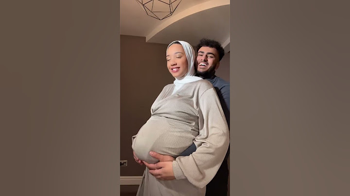 9 Months Pregnant 😨 #pregnancy #muslim #couple #shorts