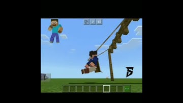 How to make Working Swing Set In Minecraft PE !!!!