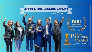 DLW Consultants l The accounting Winning the Gold Partner Award 2023  From PEAK Program l