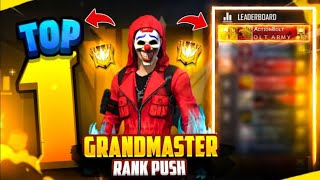 Yes!! Global Top 1 In Only 1 Night Gold To Grandmaster Rank Push Highlights - Garena Free Fire