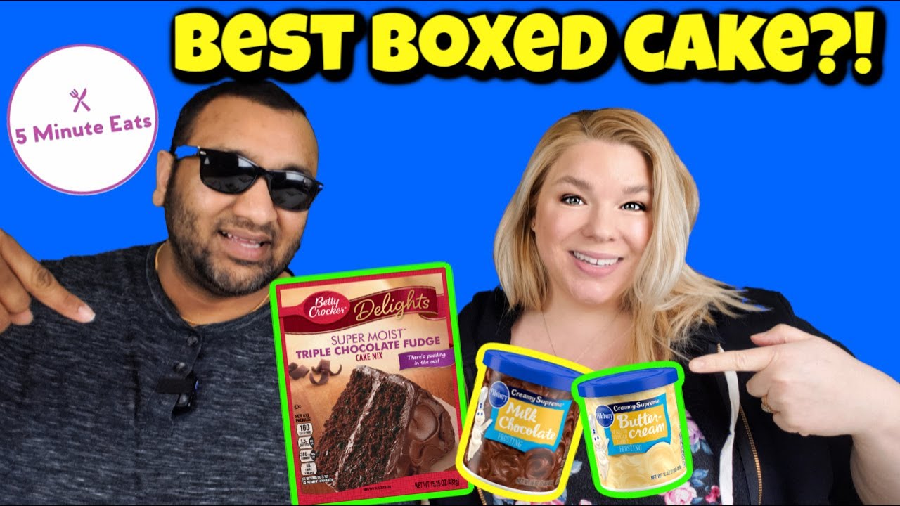 Betty Crocker Triple Chocolate Cake & Pillsbury Icing Review YouTube