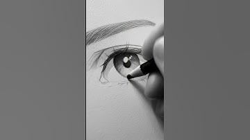 Drawing eyes in different angles 😯 #drawing #tutorial #art #howtodraw #shorts