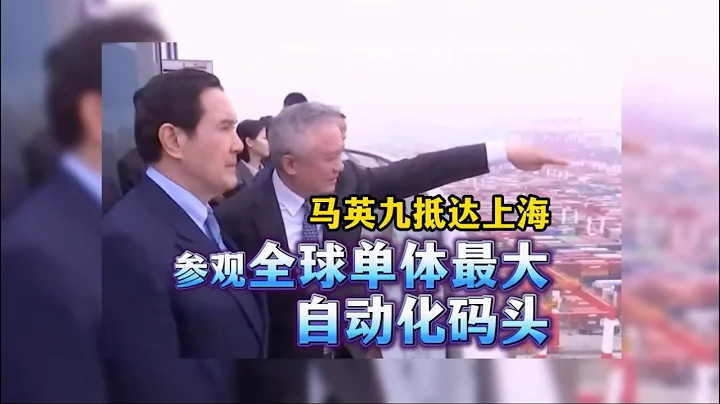 Former Taiwan leader Ma Ying-jeou visits Shanghai’s Yangshan Port 马英九一行参观上海洋山深水港四期自动化码头 - DayDayNews