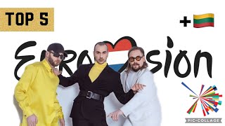 Eurovision 2021 - Top 5 (+🇱🇹)