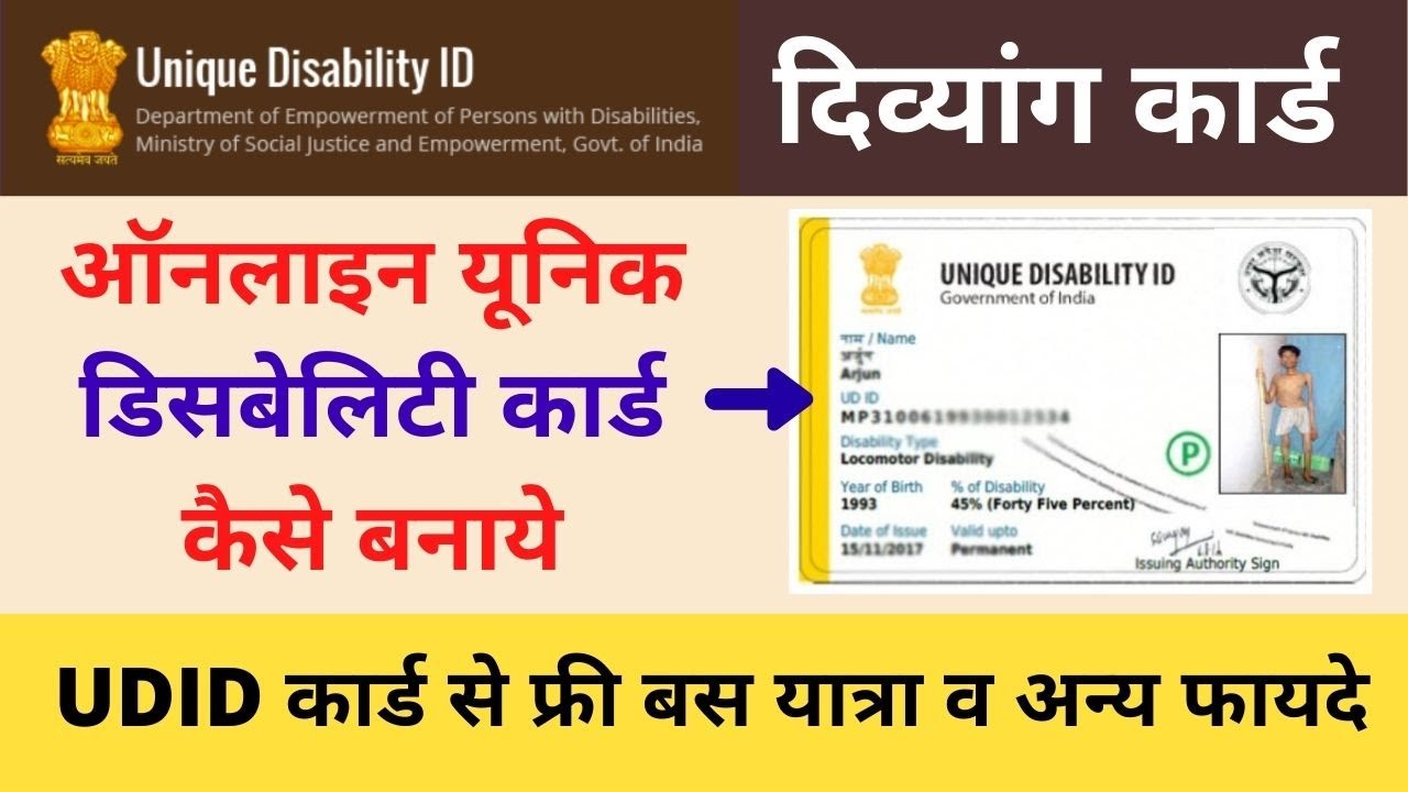 Unique Disability Id Card Ke Fayde How To Apply Udid Card Csc Divyang à¤µ à¤•à¤² à¤— à¤• à¤° à¤¡ Csc Vle Society