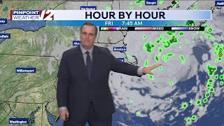 WPRI 12 Weather Forecast for 7/29/26:  Rain, some heavy today