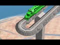 Trains vs U-turn - beamng.drive