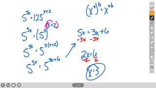 Chapter 7 Topic 3 - Solving Exponential Equations