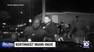 Video shows chase ending in crash and arrest of driver for street takeover in northwest Miami-Dade