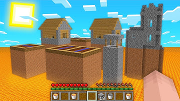 LAVA TSUNAMI IN VILLAGE APOCALYPSE CHALLENGE! Minecraft NOOB vs PRO vs HACKER vs GOD! 100% TROLLING