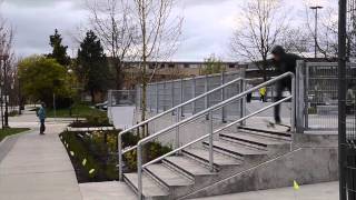 UBC Skatepark - Mike Rogers - 40 secs on a handrail