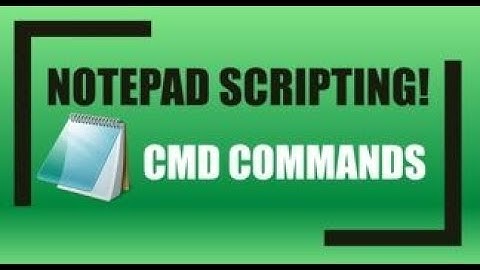 Notepad: Starting CMD and Exporting Commands!!