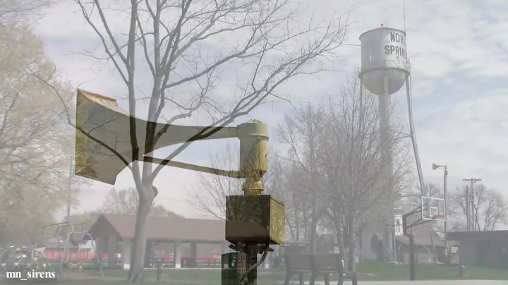 Federal Signal Thunderbolt 1000T Siren Test - Alert - Nora Springs, Iowa