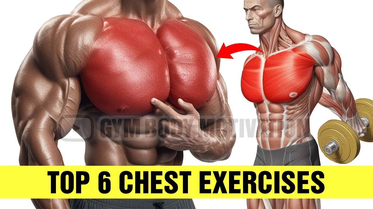 Top 6 Exercises To Grow A Bigger Chest - YouTube
