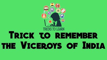 Trick to remember Viceroys of India in 3 minutes (Mnemonics)