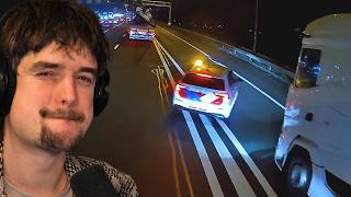 Politie veroorzaakt bijna een ongeluk