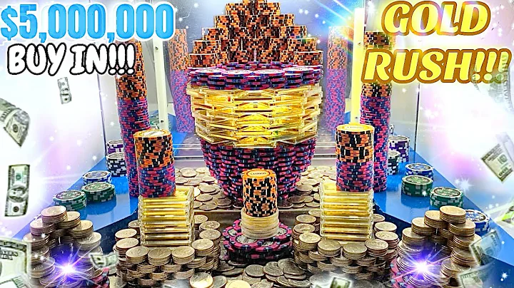 🔵🟡(MUST SEE) HIGH RISK COIN PUSHER $5,000,000 BUY IN!!! WON OVER $30,000,000!!! (MEGA JACKPOT)
