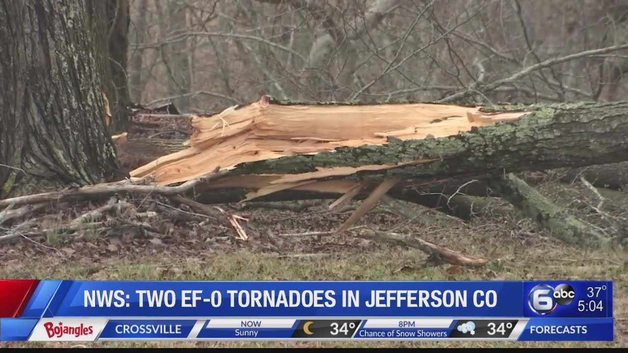 NWS: 2 Tornadoes in Jefferson County, 1 in Meigs County - YouTube