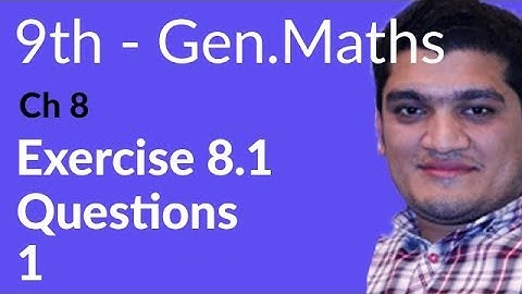 9th Class General Math, Ch 8, lec 3, Exercise 8.1 Question no 1-Matric Part 1 Gen Math