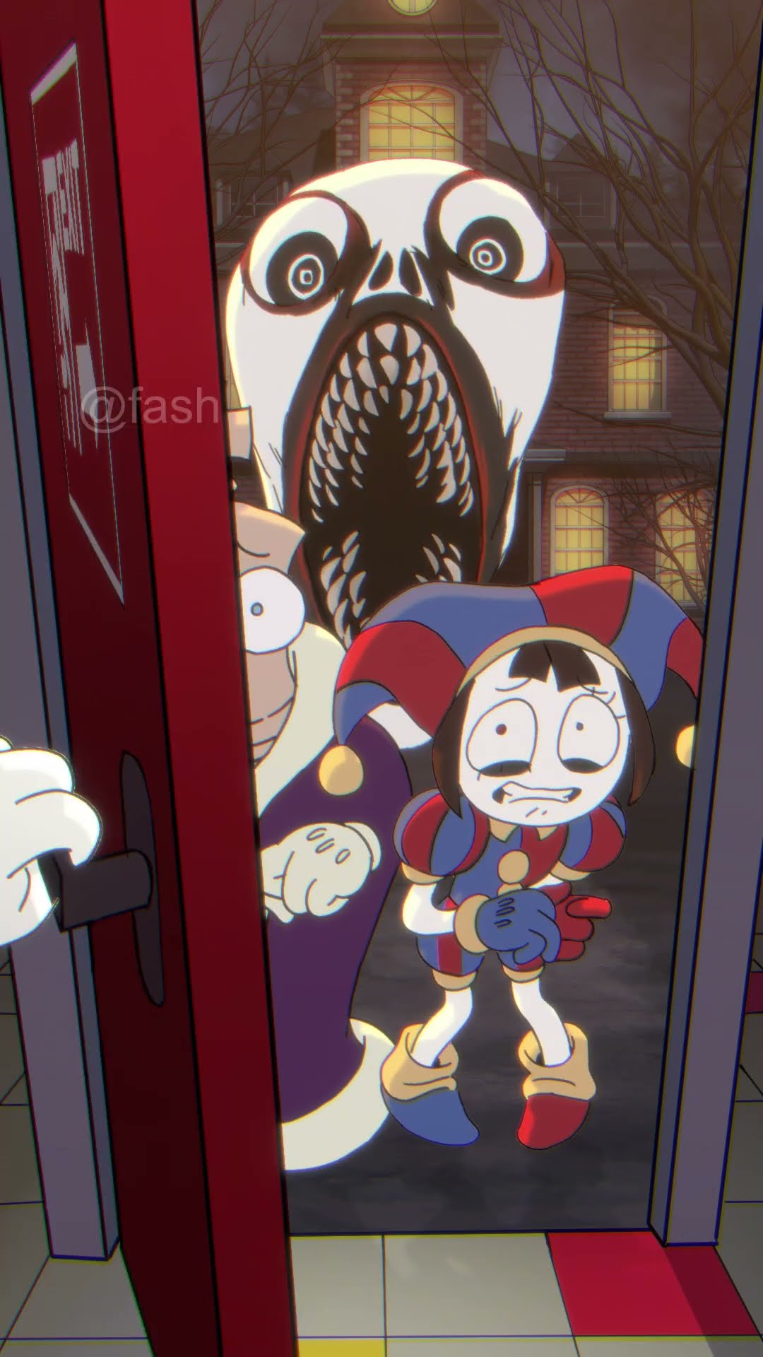 Happy Halloween Pomni and Kinger  (The Amazing Digital Circus Animation)