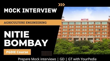 NITIE Mock Interview | Agriculture Engineering | PGDIE | Interview Questions for NITIE Bombay 2022