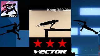 Vector Remastered | DOWNTOWN (Hard Mode): All Levels (All 3 Stars) - (No Commentary) [4K60FPS]