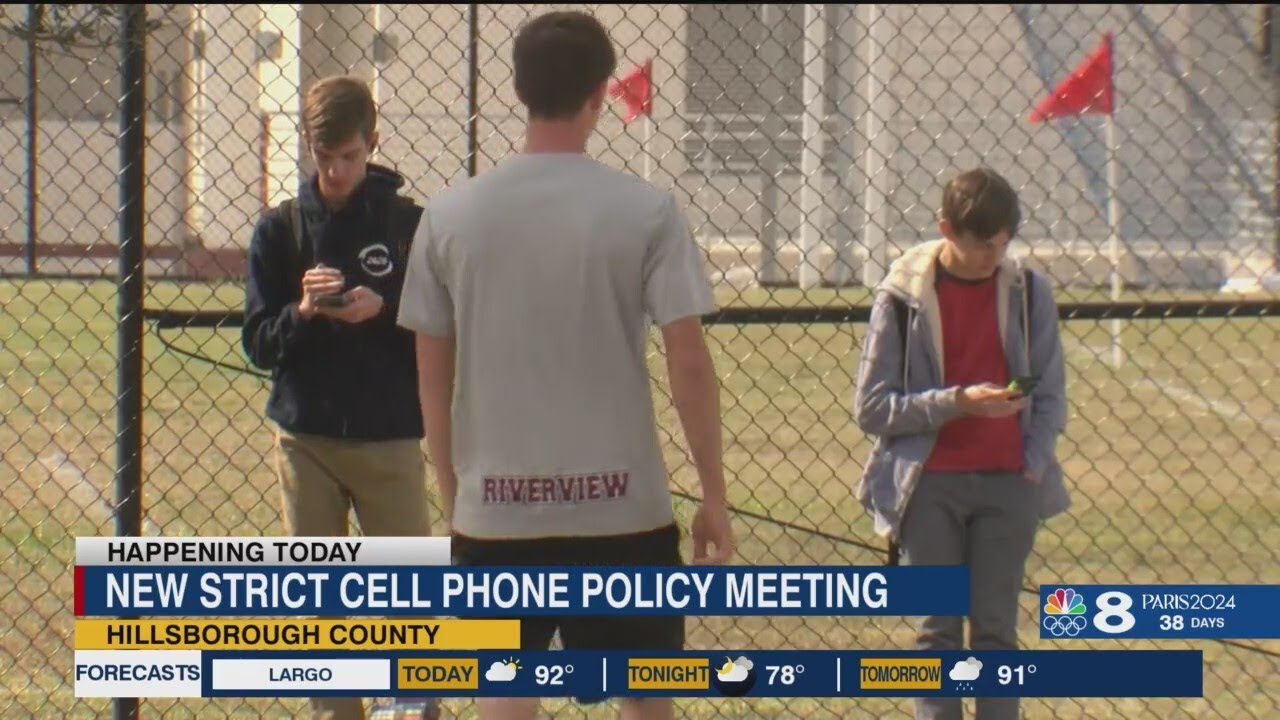 Hillsborough schools to soon adopt new cell phone policy - YouTube