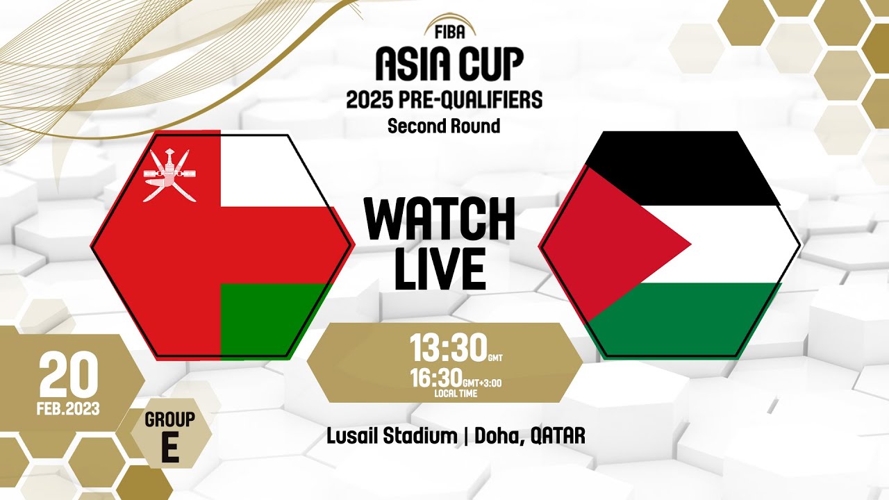 Oman v Palestine | Full Basketball Game | FIBA Asia Cup 2025 Pre