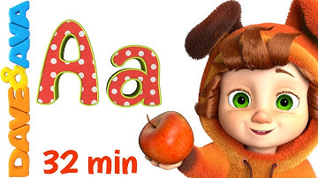 🔤 Alphabet Train and more ABC Songs | Alphabet song | Learn ABCs with Dave and Ava 🔤