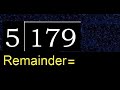 Divide 179 By 5 Remainder Division With 1 Digit Divisors How To Do 