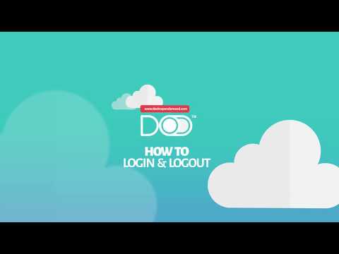 How to Login and Logout of DOD