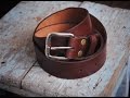 Работа с кожей.  Ремень своими руками. Handmade leather belt