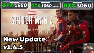 Spider-Man 2 PC Port GTX 1650 - GTX 1660 Super - RTX 3060 - 1080p FPS Test