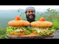 Beef Burger | Biggest Monster Beef Burger Recipe | Giant Apple Beef Burger