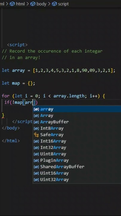 Counting Occurrences in JavaScript: Array frequency mapping #javascript ...