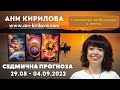 Седмична прогноза за периода 29.08-04.09.2022г. Ани Кирилова#АниКирилова#прогноза