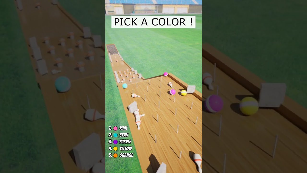 PICK A COLOR! Which Ball Wins This Crazy Physics Race? 🌈 #2