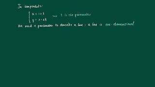 Math 2.2.5: line in R2, parametric equation