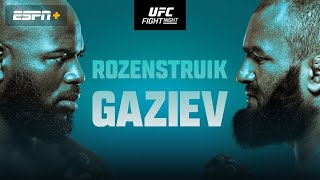 Разбор UFC FIGHT NIGHT;Газиев vs Розенстрайк