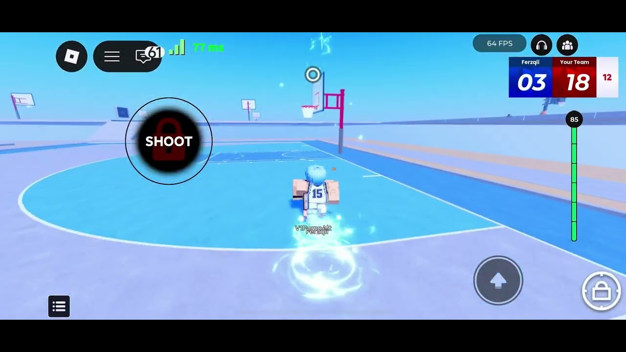 Hoopz gameplay | Intense close game! #hoopzroblox #roblox #basketball #fyp 