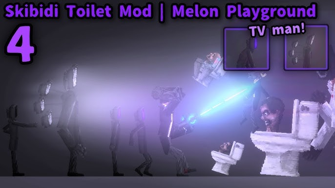 Quality Skibidi Toilet Mod For Melon Playground(100+ characters and  weapons) - Mods for Melon Playground Sandbox PG