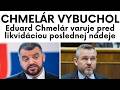 CHMELÁR VYBUCHOL! Eduard Chmelár varuje pred likvidáciou poslednej nádeje