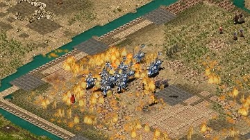 Stronghold Crusader Multiplayer - 2vs2 Zyragon&RussianVodka vs ScaraB&Sergiu | Deathmatch [1080p/HD]