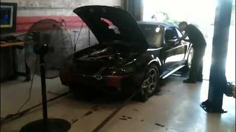 76mm turbo 4.6l mustang dyno pull 13psi