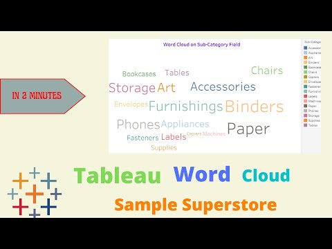 How to create Word Cloud in Tableau Desktop
