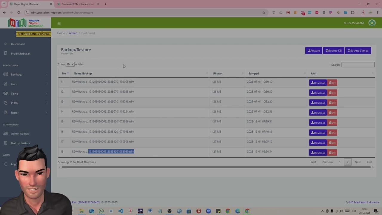 ⁣Cara Update RDM (Rapor Digital Madrasah) Versi 3.1 Tahun 2025