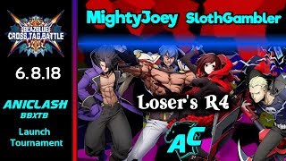 AniClash BBXTAG - MightyJoey (Gordeau/Azrael) vs SlothGambler (Ruby/Kanji) Loser's R4 - BBXTAG