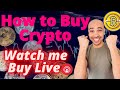 How to Buy Crypto Full Beginners Guide  |  Watch Me Buy Bitcoin Live