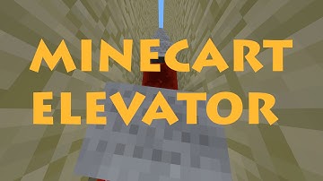 Minecraft 1.9 | Minecart Elevator