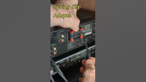 Banana Plug to Spring Clip Adapters #springclip #integratedamplifier #bananaplug #music